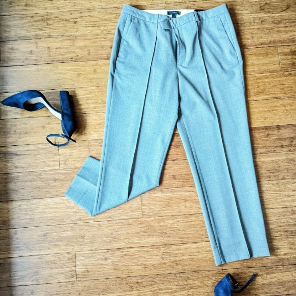 J.Crew Italian wool suiting crop pant